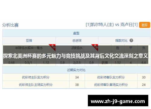 探索北美洲杯赛的多元魅力与竞技挑战及其背后文化交流深刻之意义