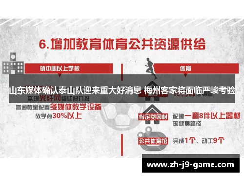 山东媒体确认泰山队迎来重大好消息 梅州客家将面临严峻考验